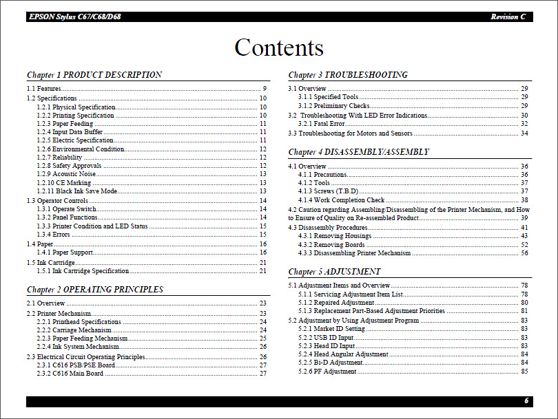 EPSON C67_C68_D68 Service Manual-2